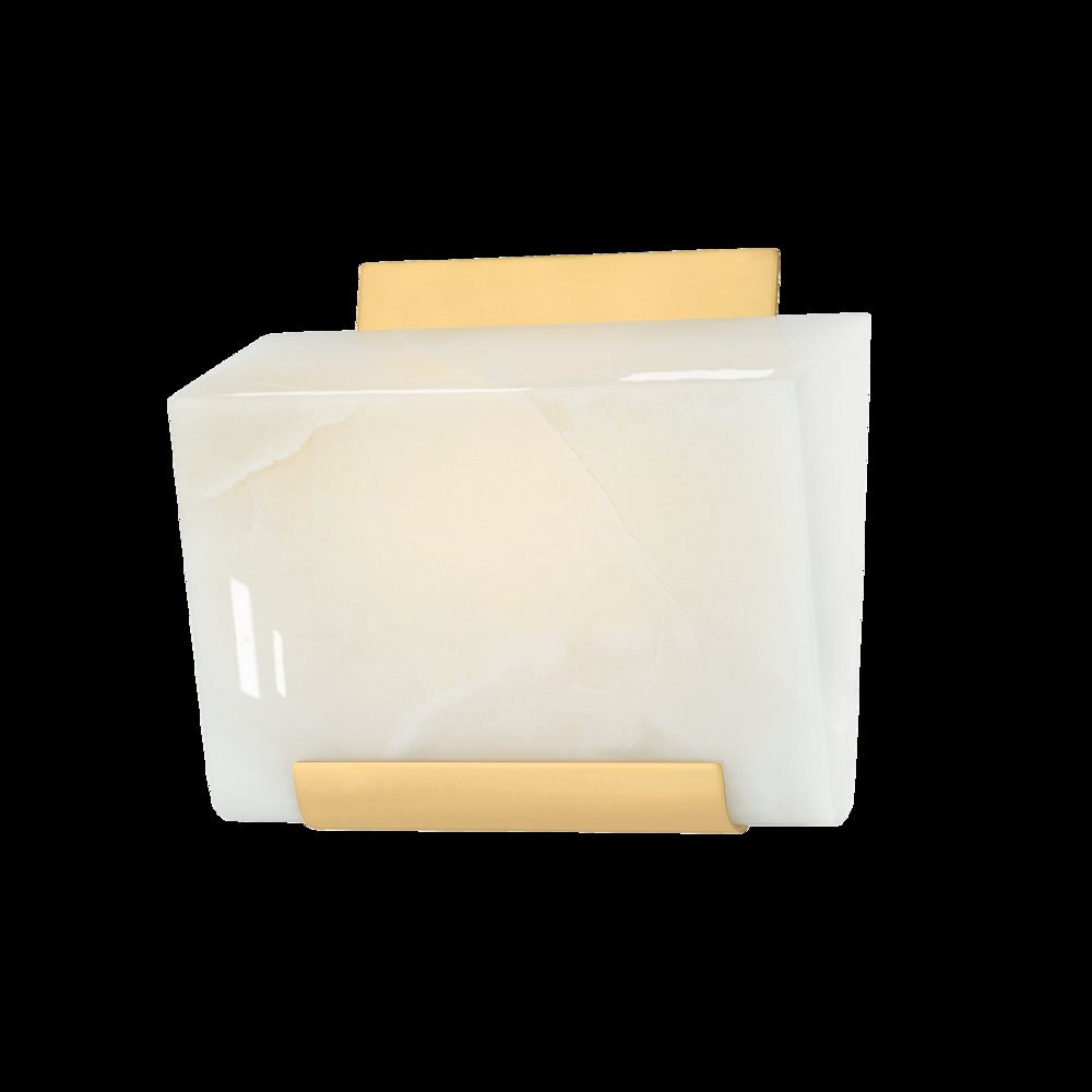Fairfield Wall Sconce, Aged Brass. Picture 1