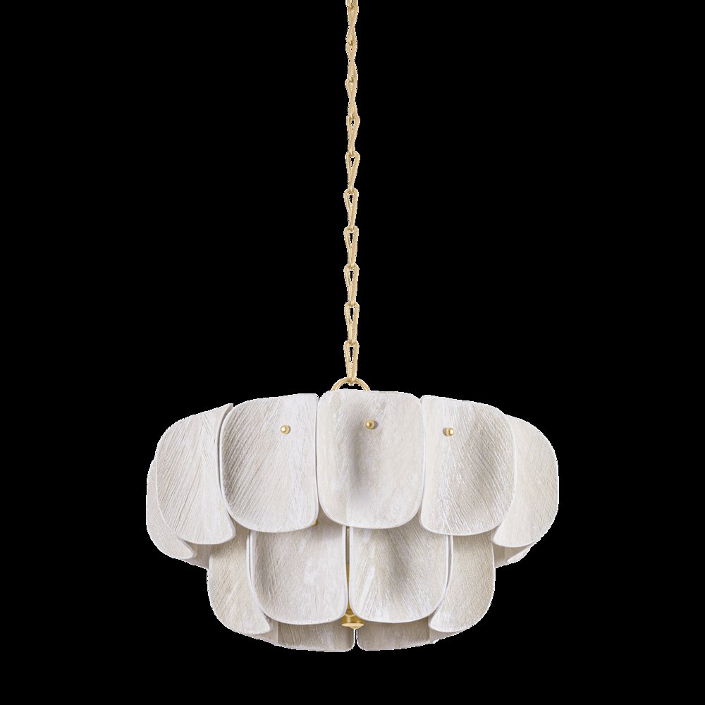 Amalfi Chandelier, Vintage Gold Leaf. Picture 1