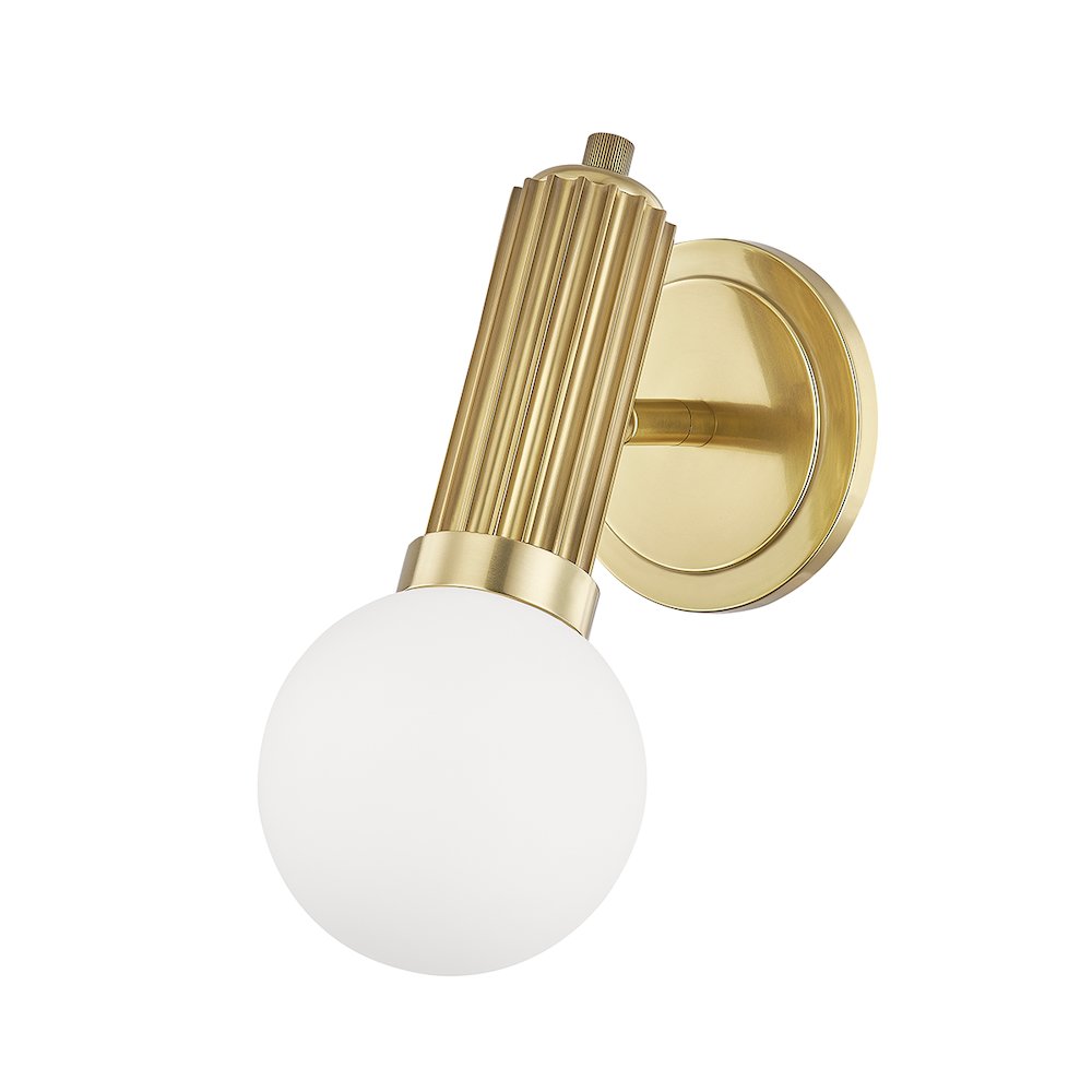 Reade Wall Sconce, Aged Brass. Picture 1