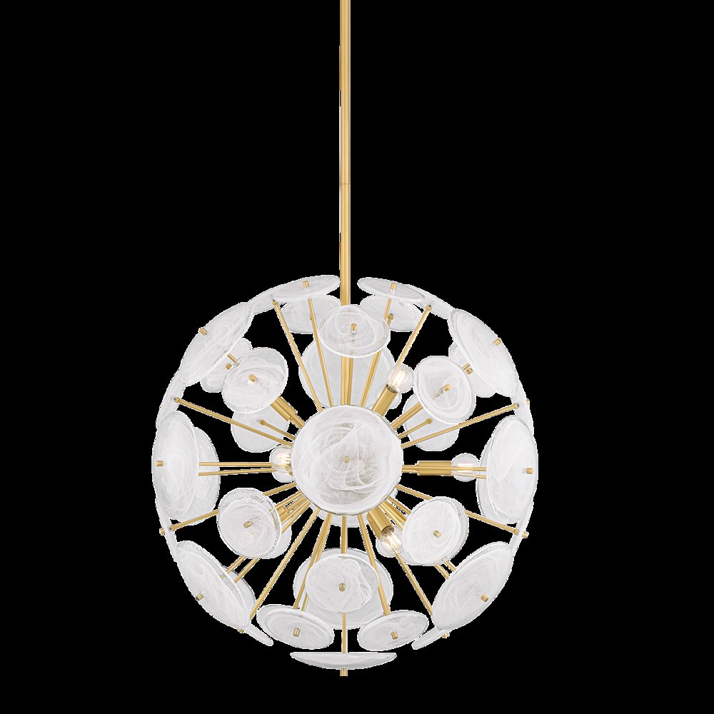 Tamara Chandelier, Aged Brass. Picture 1