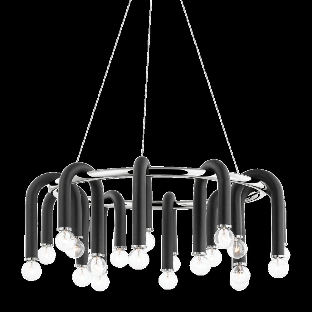 Whit Chandelier, Polished Nickel. Picture 1