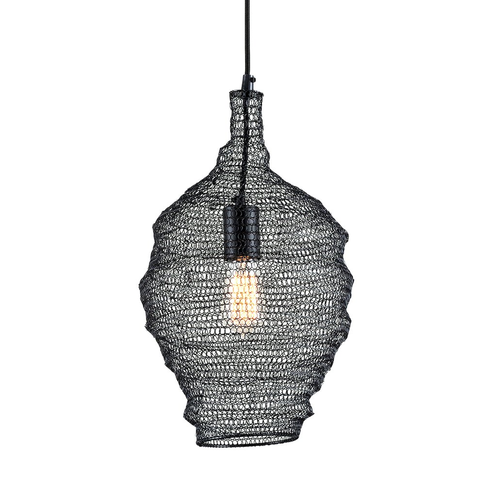 Wabi Sabi Pendant, Black. Picture 1
