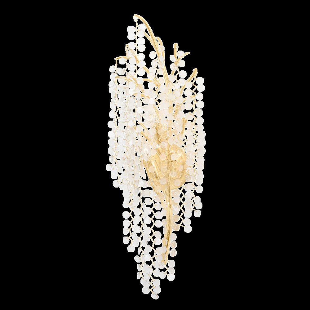Genoa Wall Sconce, Gold Leaf. Picture 1