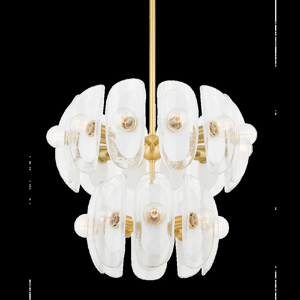 Hilo Chandelier, Aged Brass. Picture 1