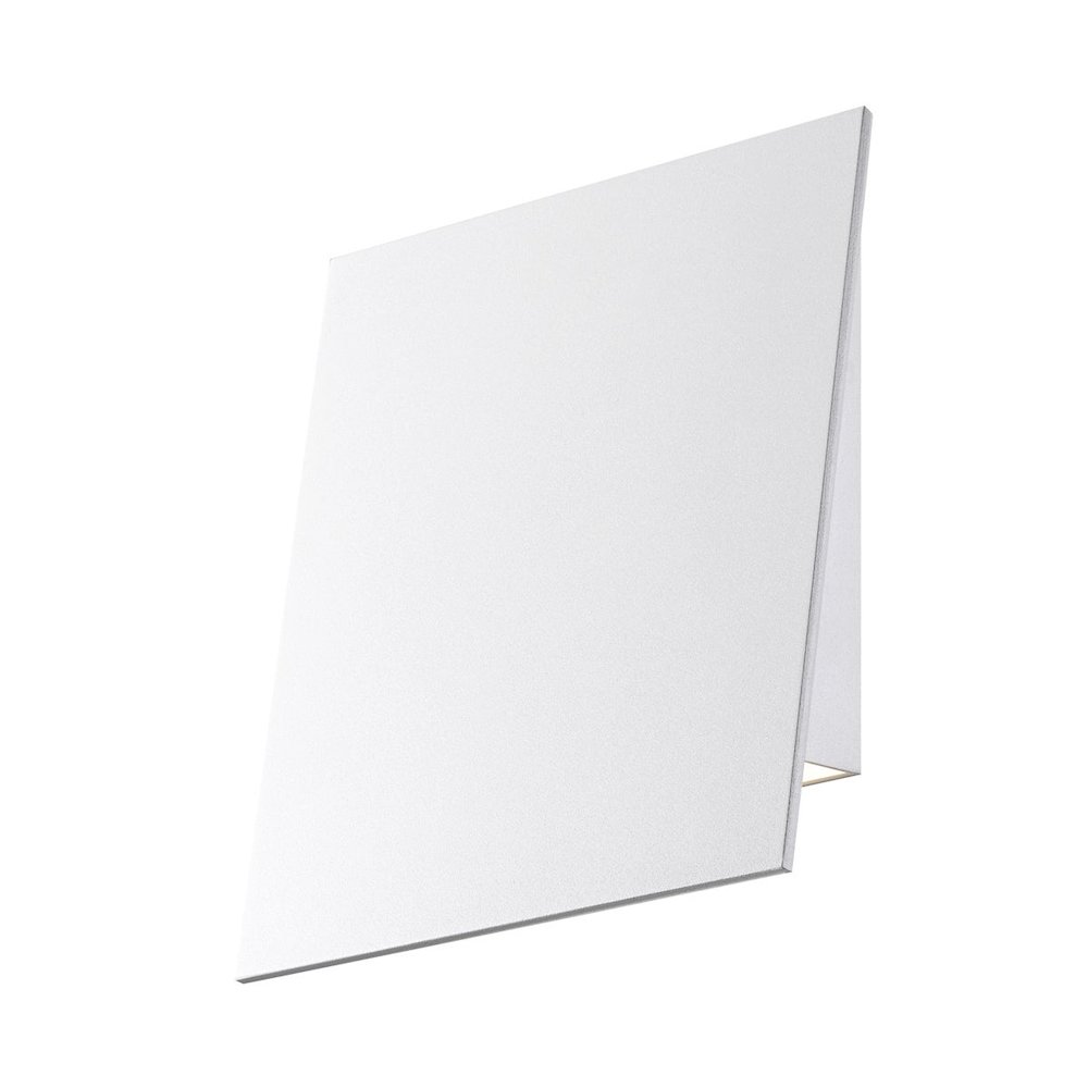 Angled Plane Wall Sconce, Texture White. Picture 1