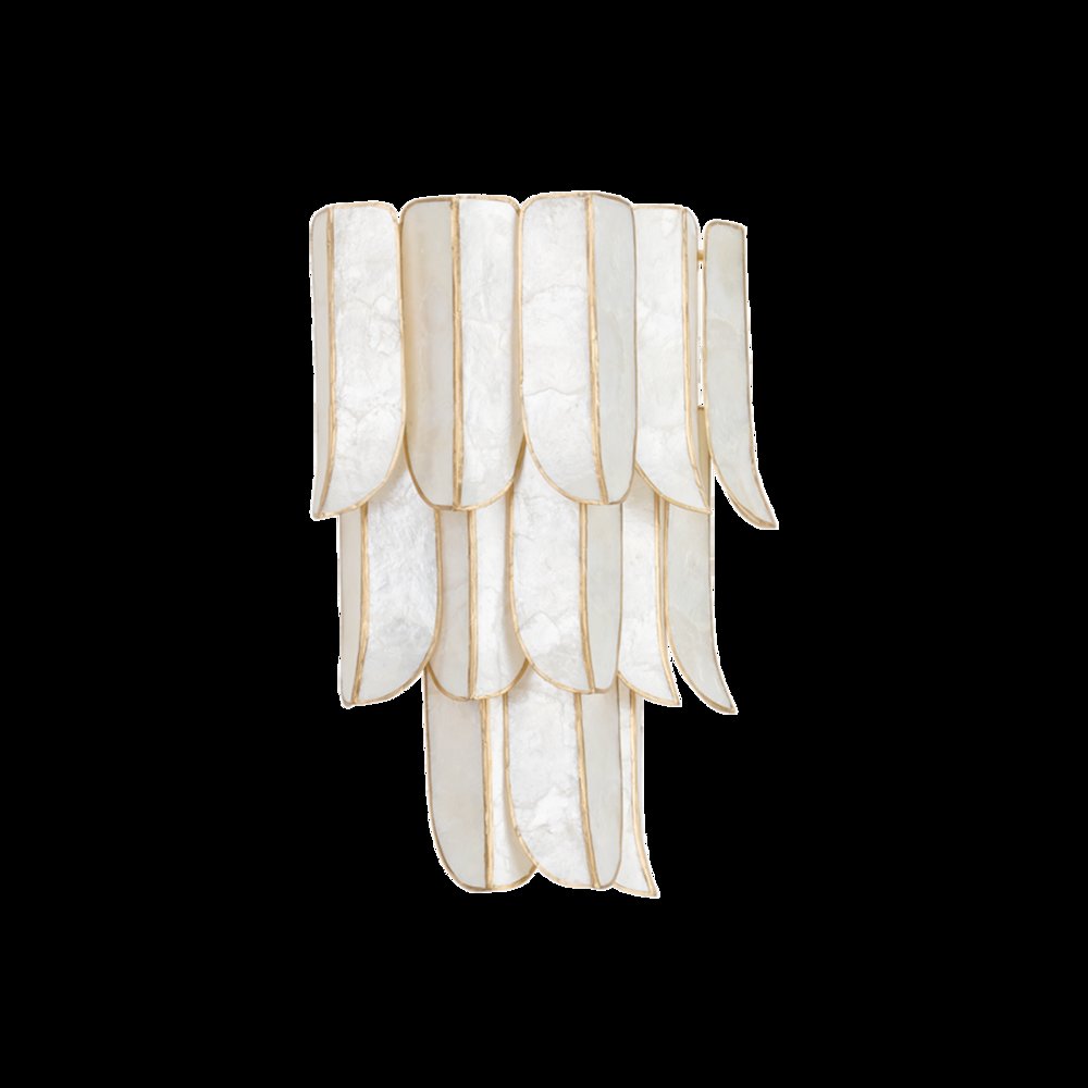 Cartagena Wall Sconce, Vintage Gold Leaf. Picture 1
