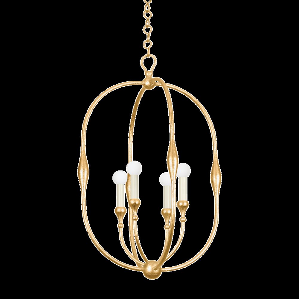 Baltic Pendant, Vintage Gold Leaf. Picture 1