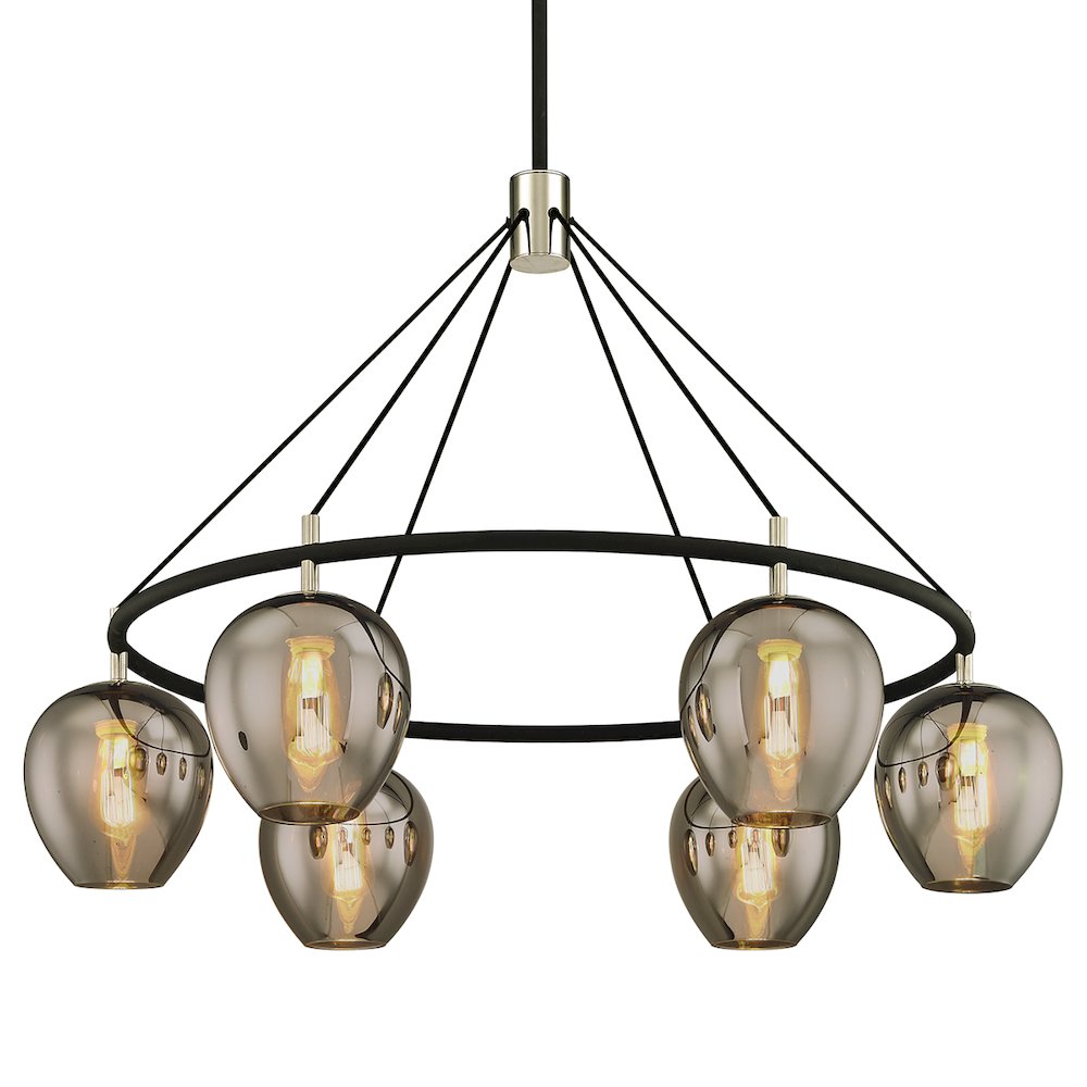 Iliad Chandelier, Texture Black. Picture 1