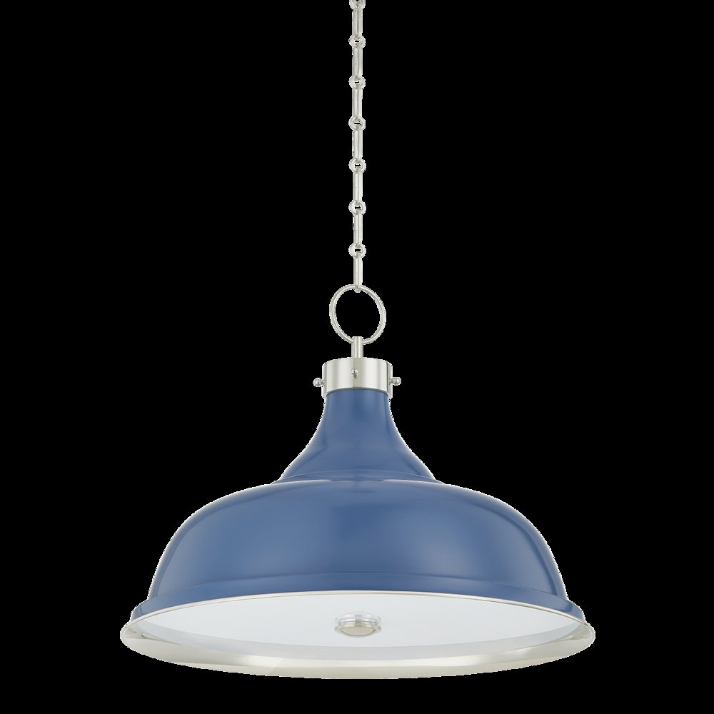 Painted No. 1 Pendant, Polished Nickel. Picture 1
