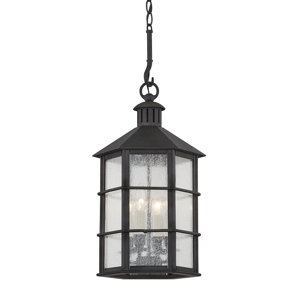 Lake County Exterior Lantern, French Iron. Picture 1