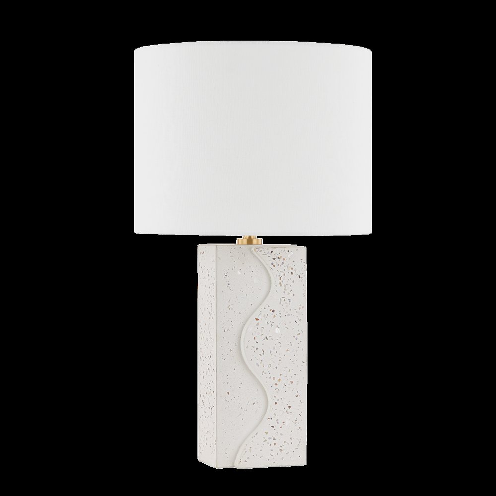 Cort Table Lamp, Aged Brass. Picture 1