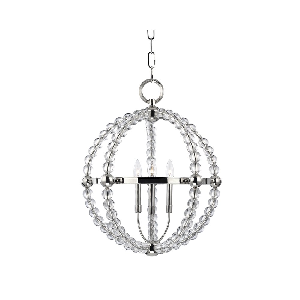 Danville Chandelier, Polished Nickel. Picture 1