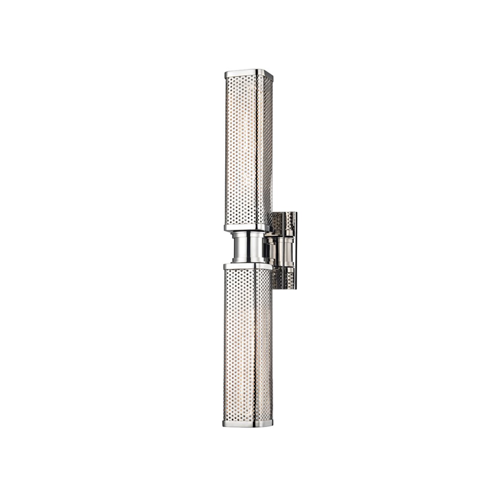 Gibbs Wall Sconce, Polished Nickel. Picture 1