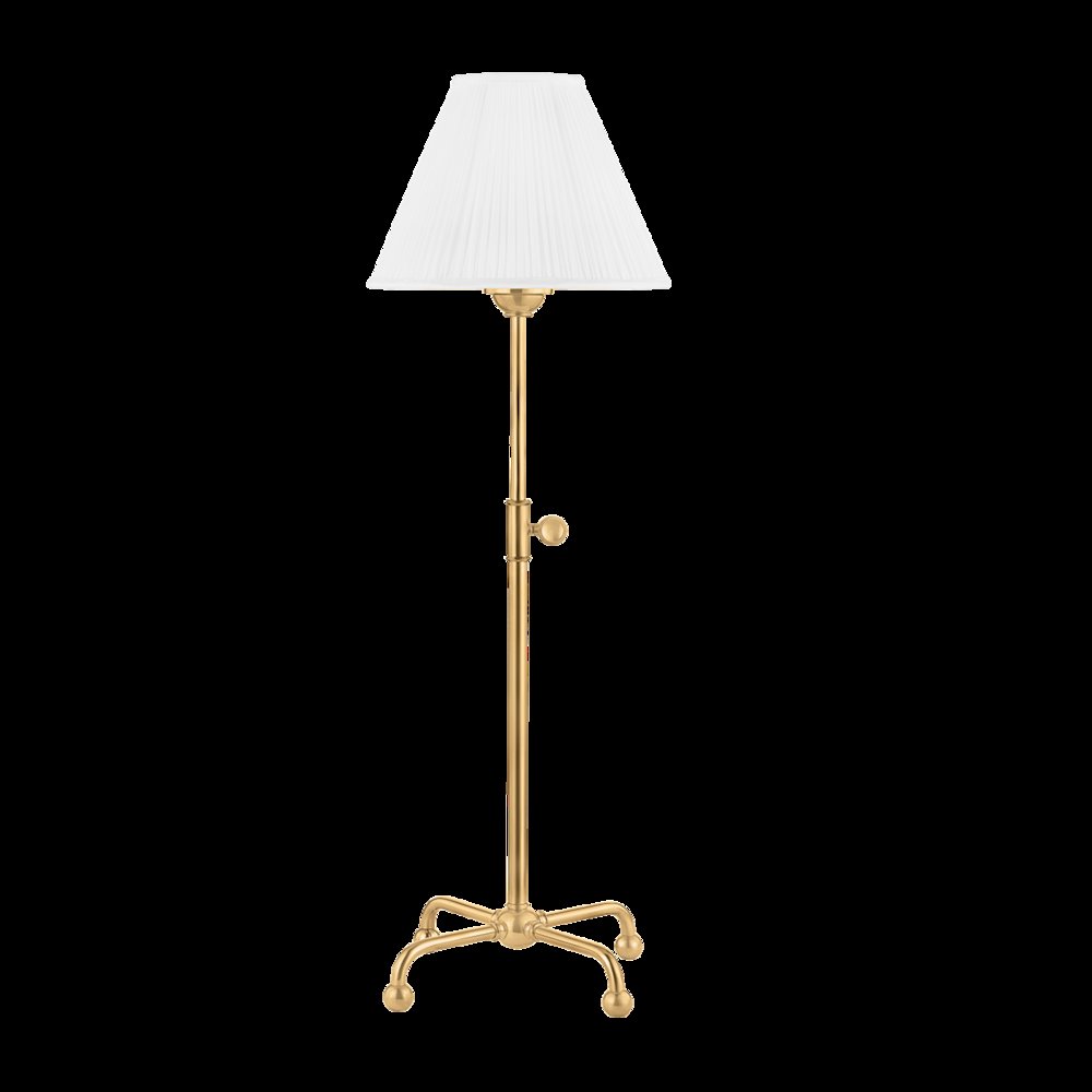 Classic No.1 Table Lamp, Aged Brass. Picture 1