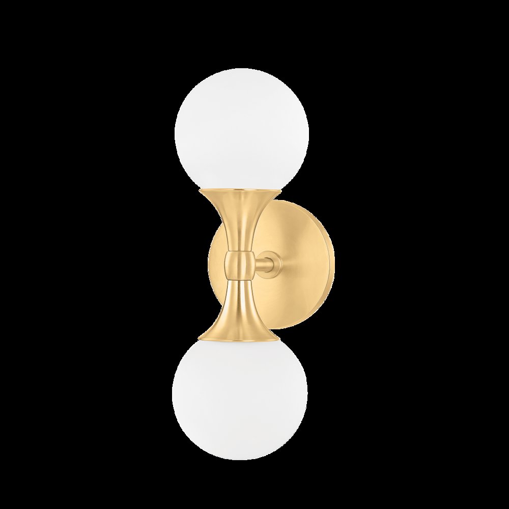 Astoria Wall Sconce, Aged Brass. Picture 1