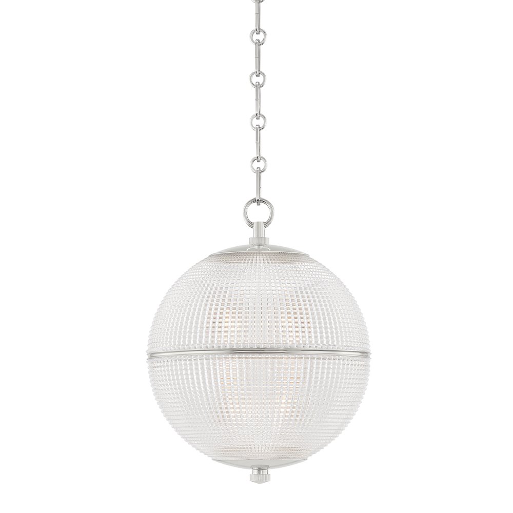 Sphere No. 3 Pendant, Polished Nickel. Picture 1