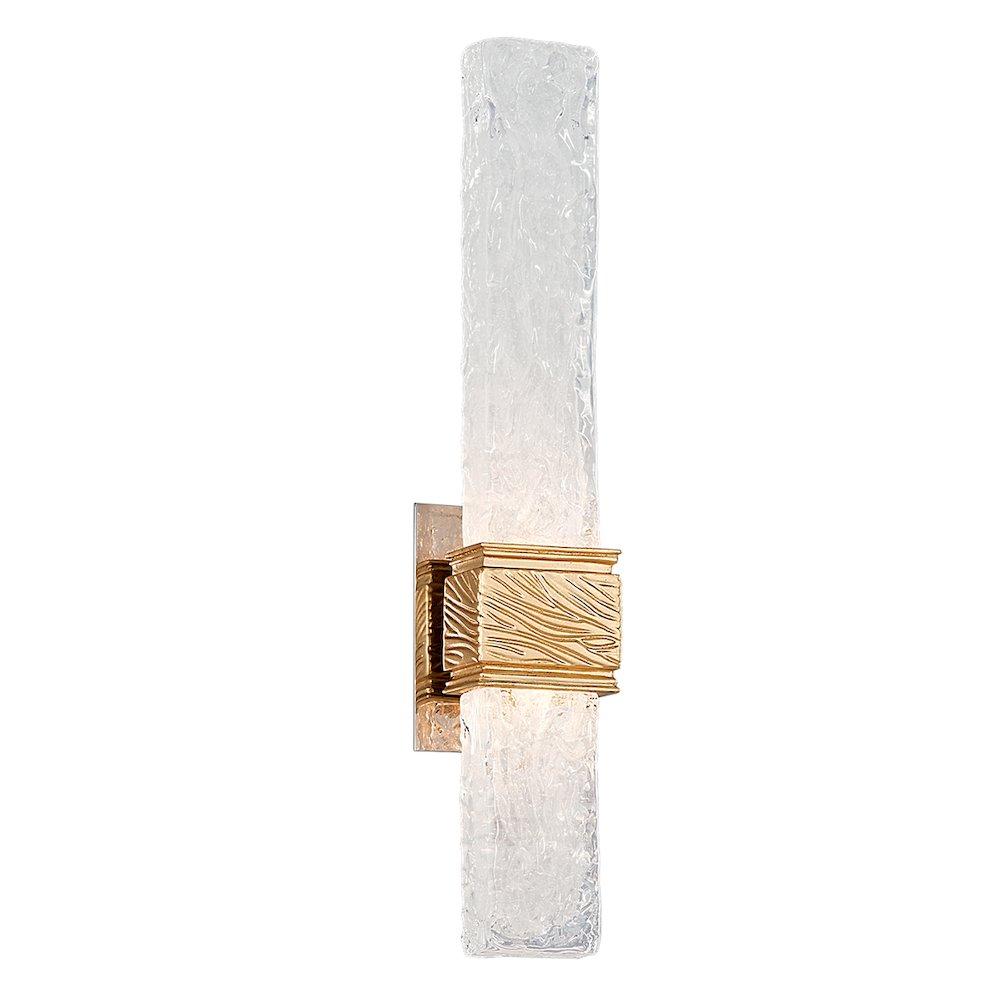 Freeze Wall Sconce, Gold Leaf. Picture 1