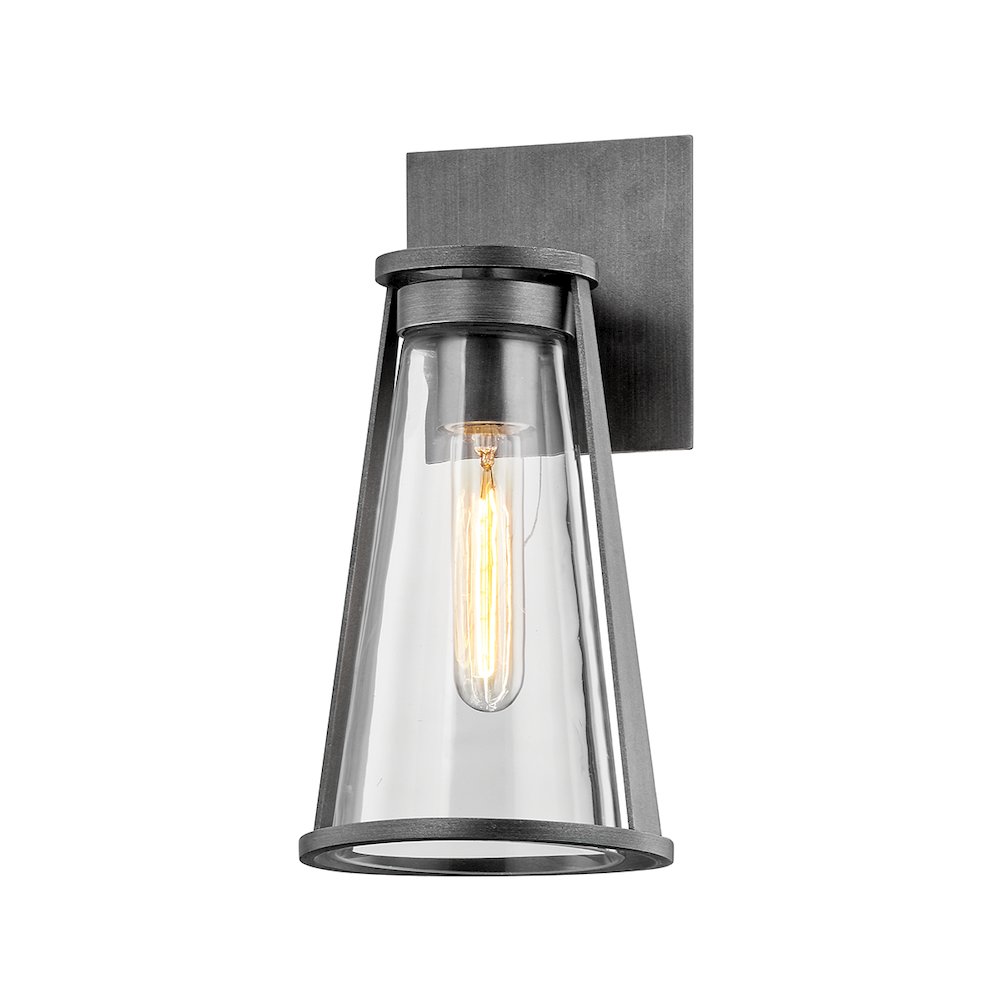 Prospect Exterior Wall Sconce, Graphite. Picture 1