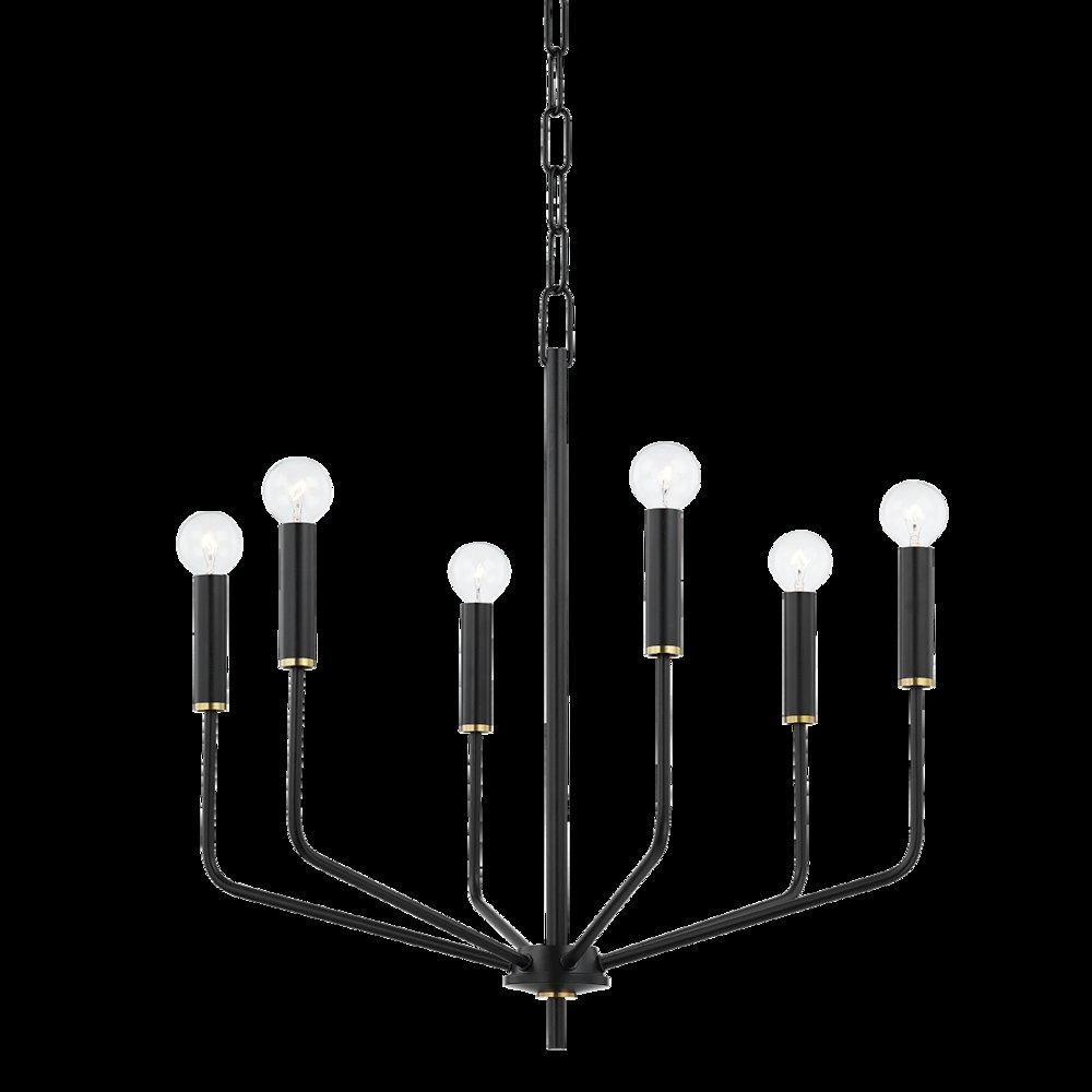 Bailey Chandelier, Aged Brass. Picture 1