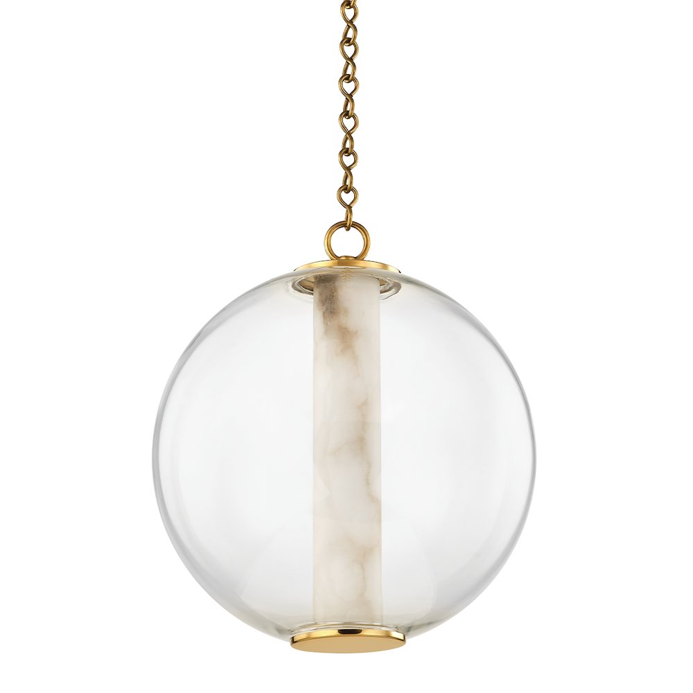 Pietra Pendant, Vintage Brass. Picture 1
