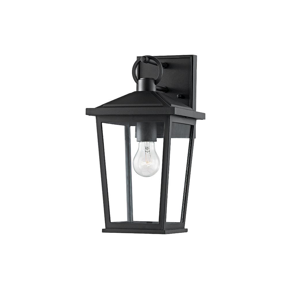 Soren Exterior Wall Sconce, Texture Black. Picture 1