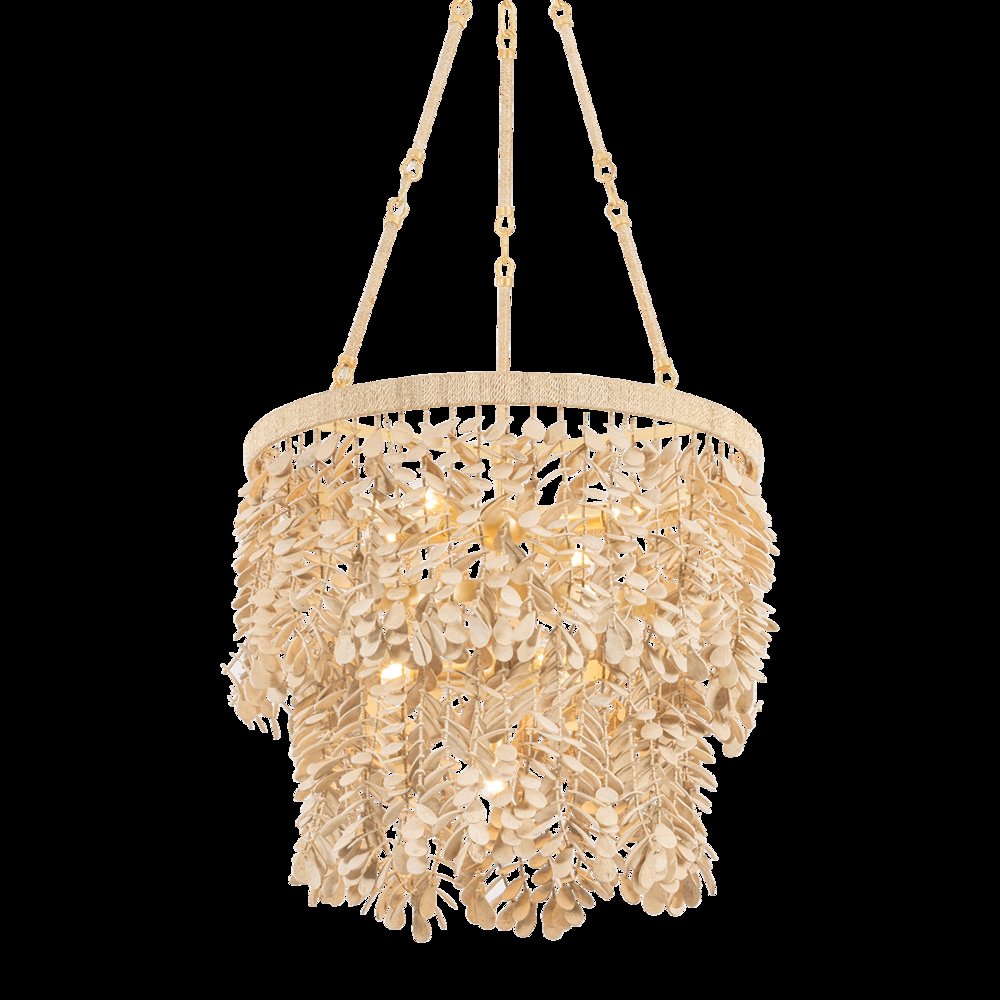 Naxos Chandelier, Vintage Gold Leaf. Picture 1