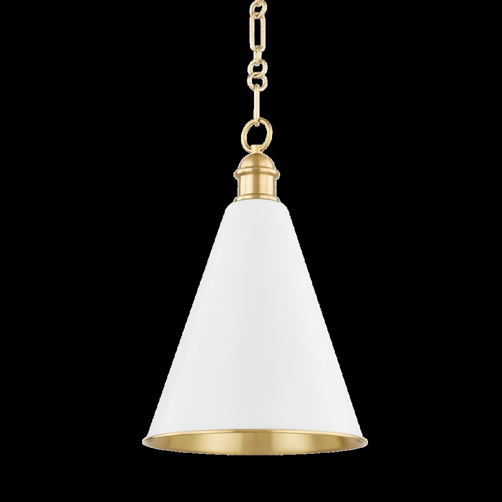 Fenimore Pendant, Aged Brass. Picture 1