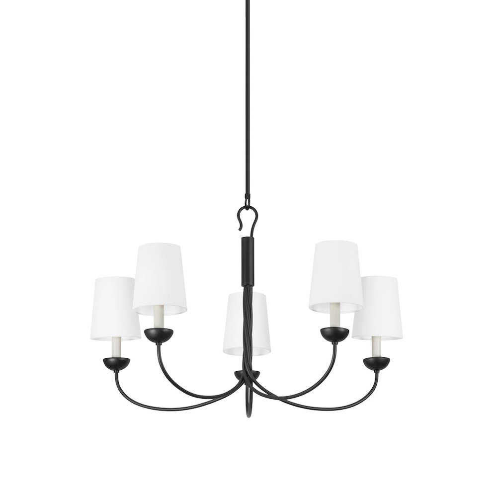 Montpelier Chandelier In Aged Iron Color. Picture 1