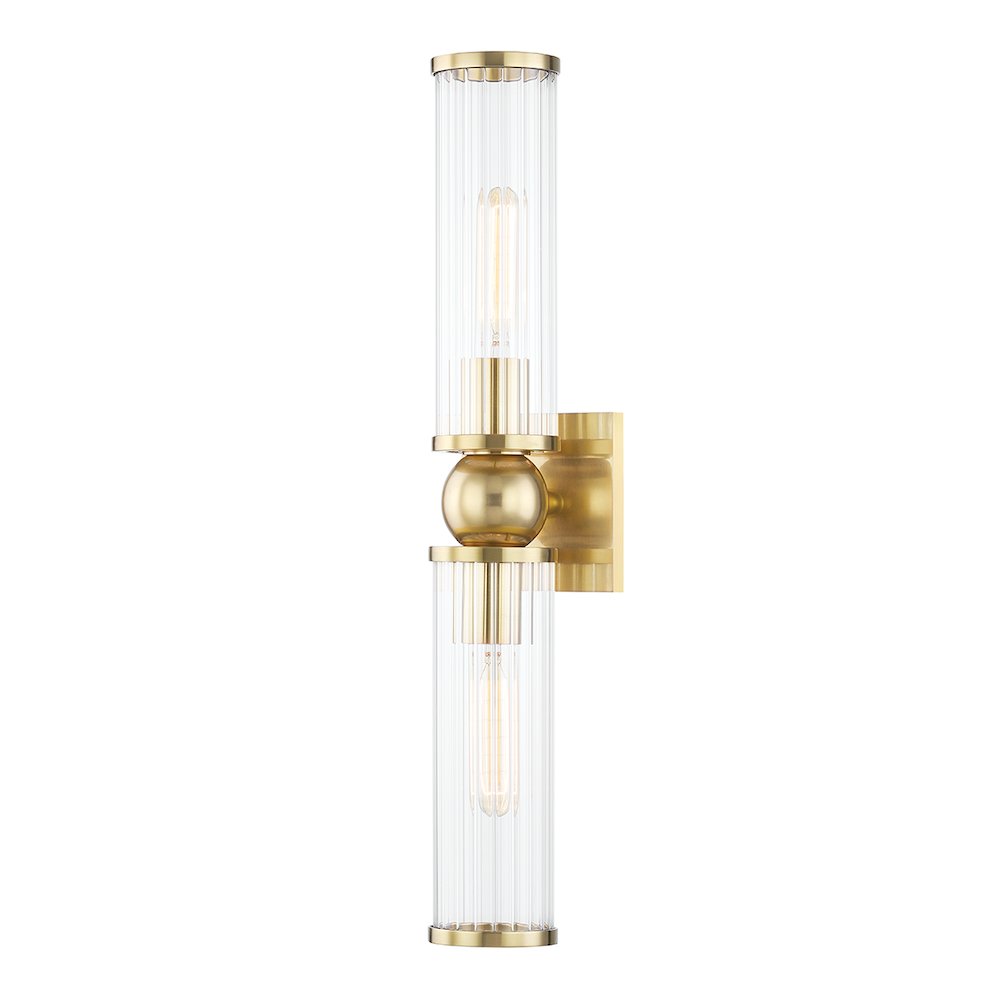 Malone Wall Sconce, Aged Brass. Picture 1