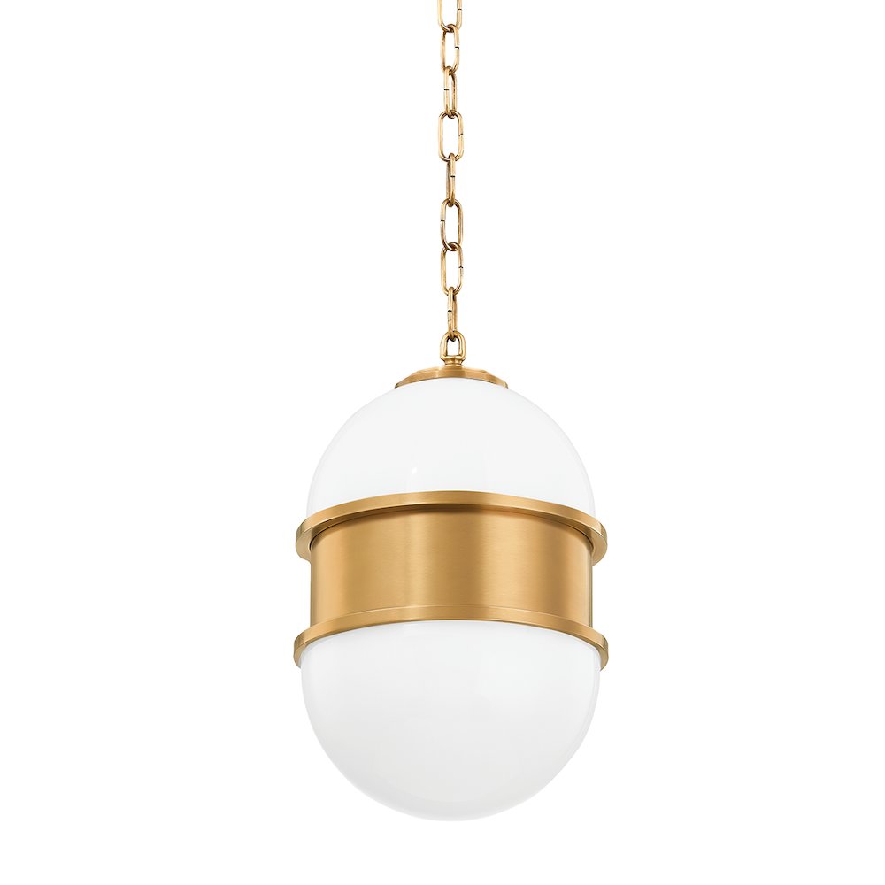 Broomley Pendant, Vintage Brass. Picture 1