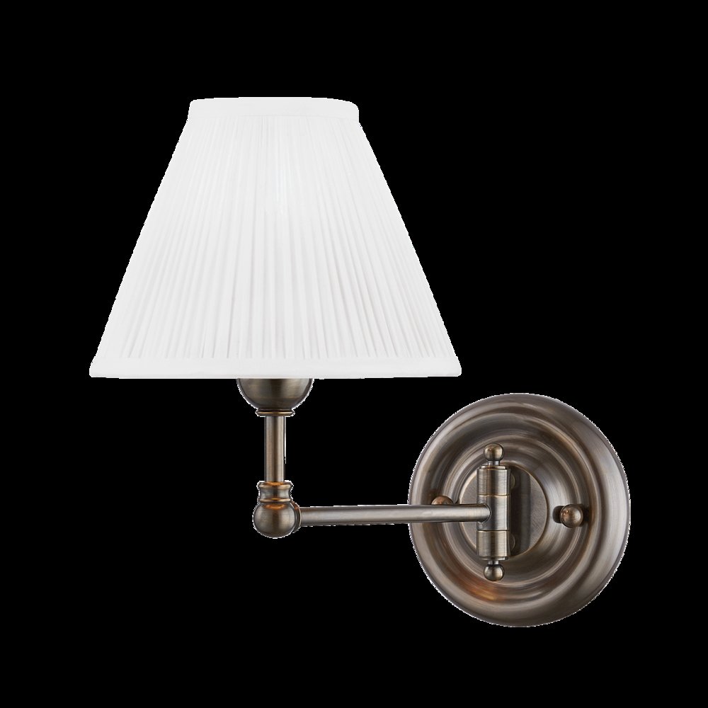 Classic No.1 Wall Sconce, Distressed Bronze. Picture 1