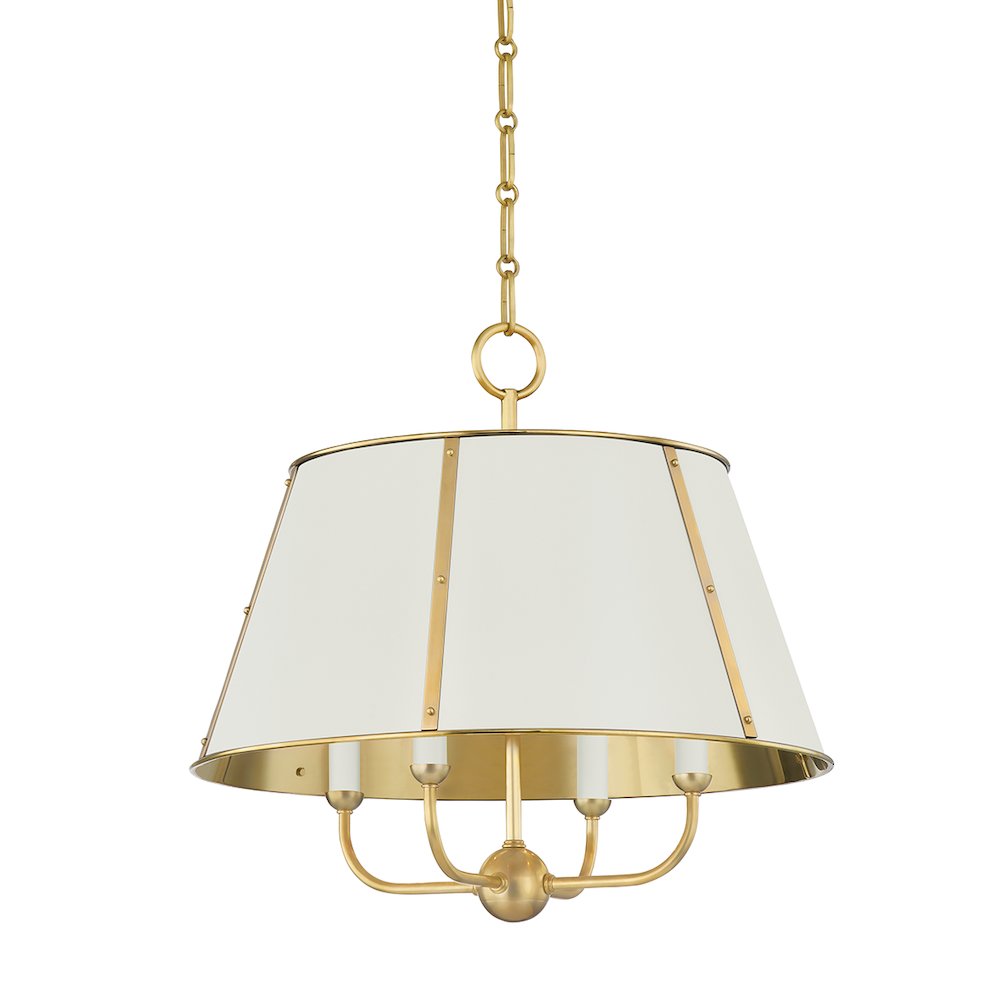 Cambridge Chandelier, Aged Brass. Picture 1