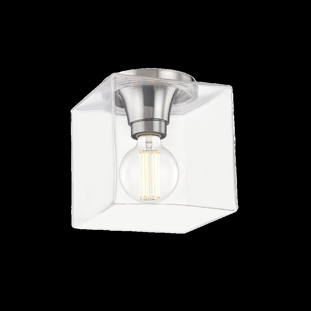 Grace Flush Mount, Polished Nickel. Picture 1
