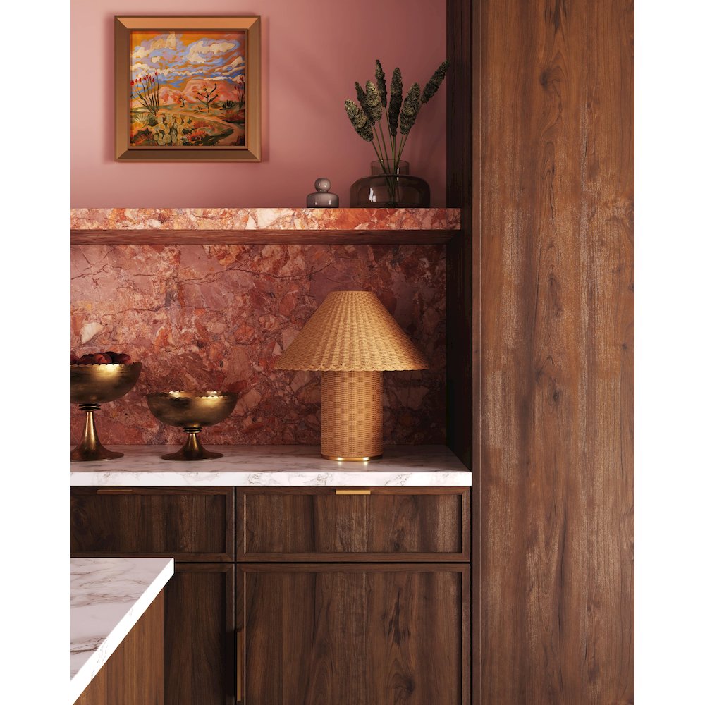 Jeanette Table Lamp, Aged Brass. Picture 2