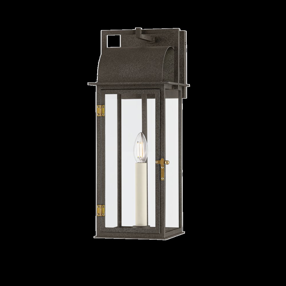 Bohen Exterior Wall Sconce, French Iron. Picture 1