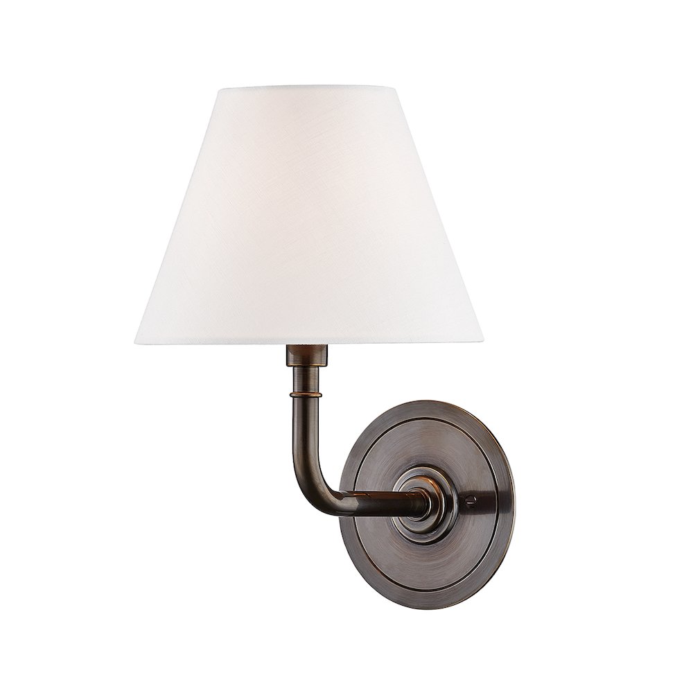 Signature No.1 Wall Sconce, Distressed Bronze. Picture 1