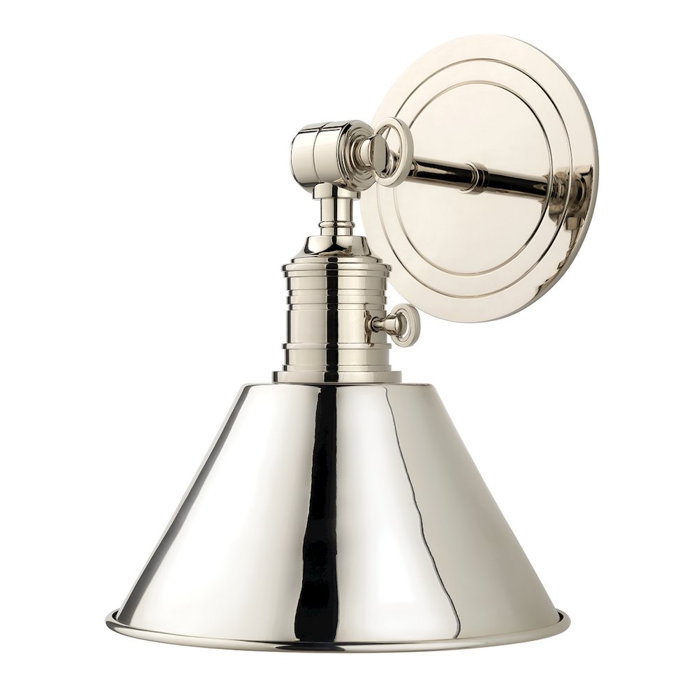 Garden City Wall Sconce, Polished Nickel. Picture 1