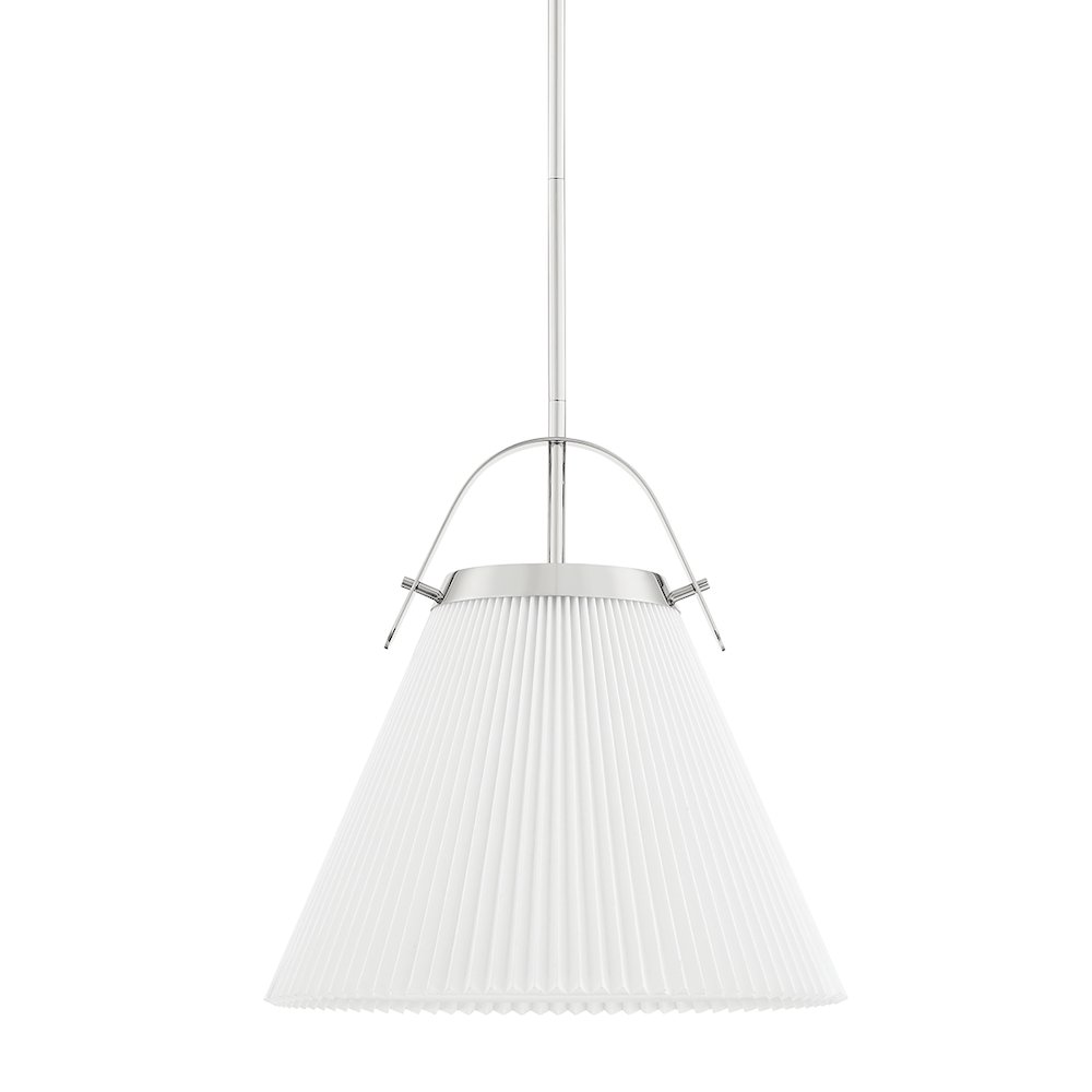 Aldridge Pendant, Polished Nickel. Picture 1