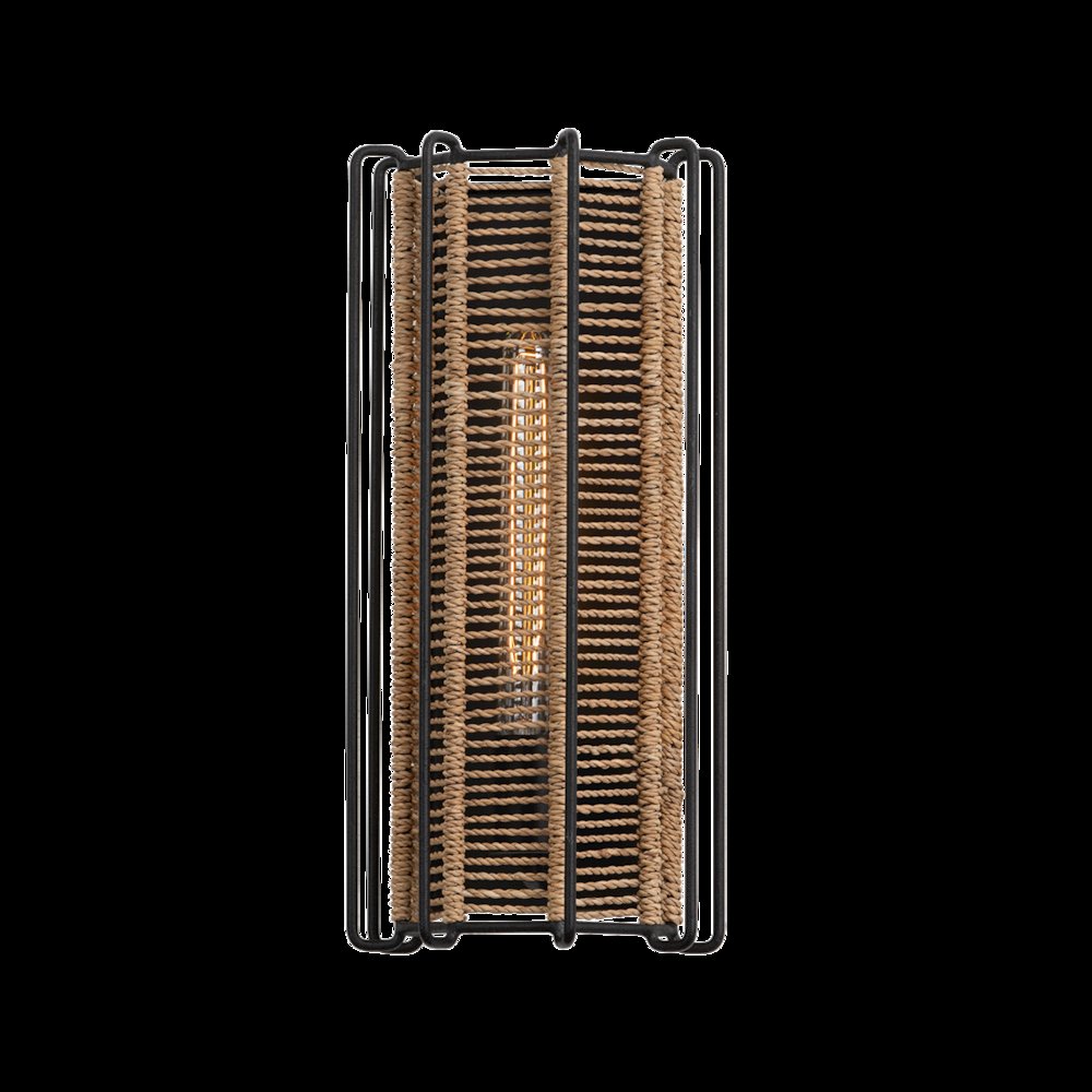 Ramon Wall Sconce, Texture Black. Picture 1