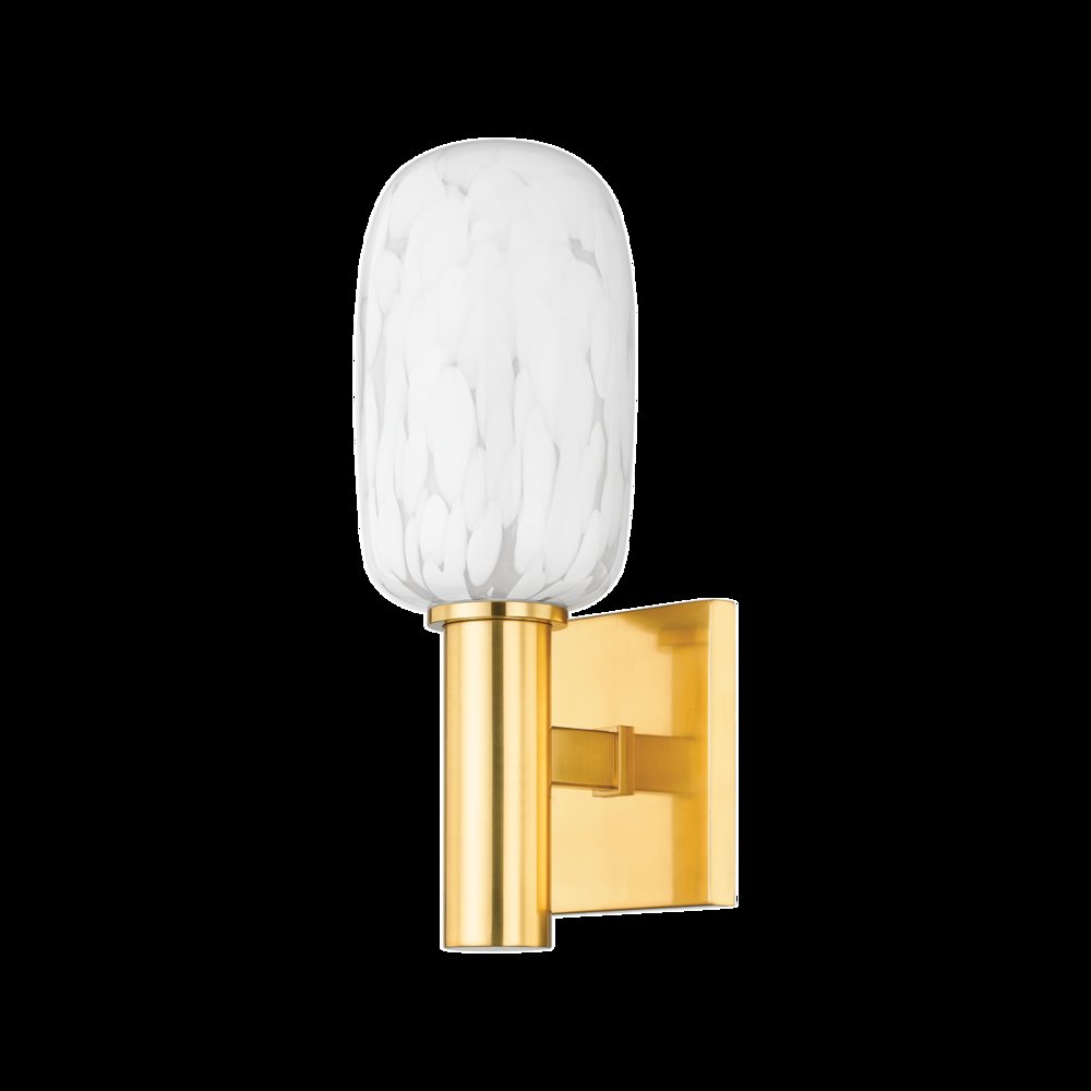 Abina Wall Sconce, Aged Brass. Picture 1