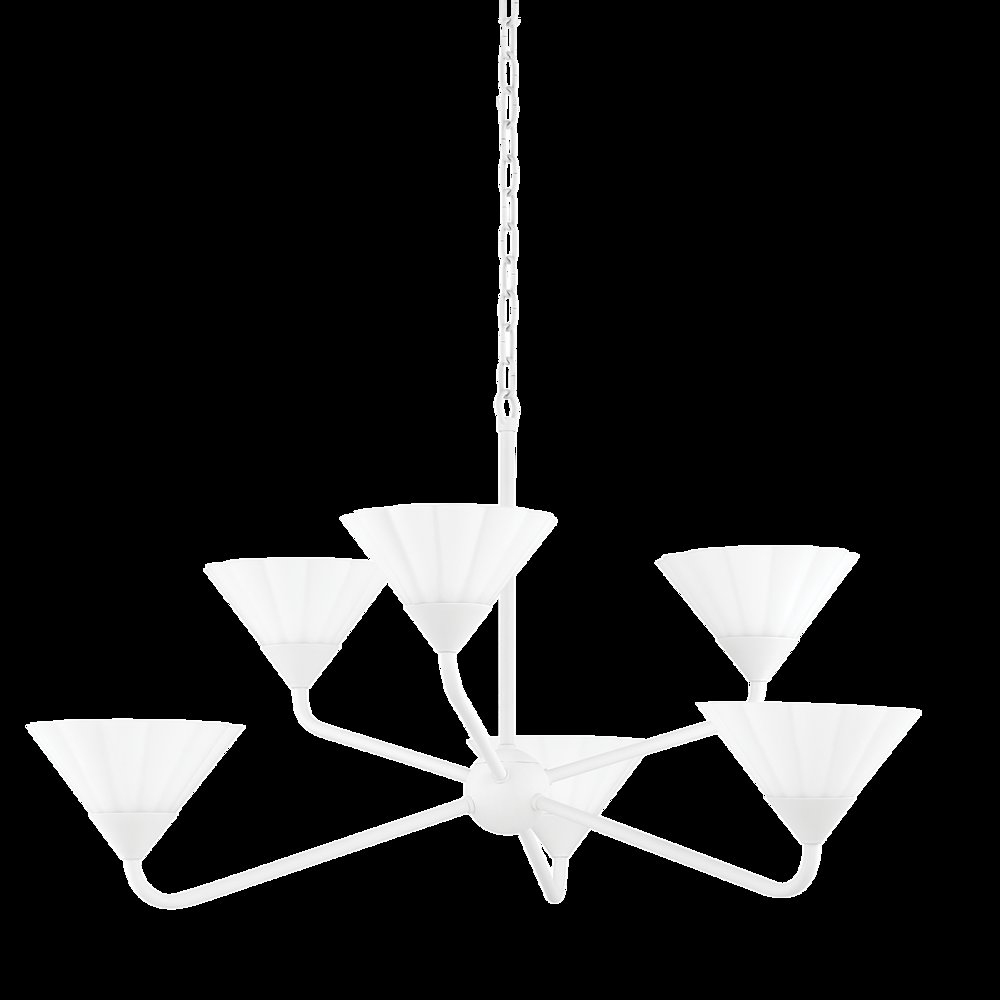 Kelsey Chandelier, Texture White. Picture 1