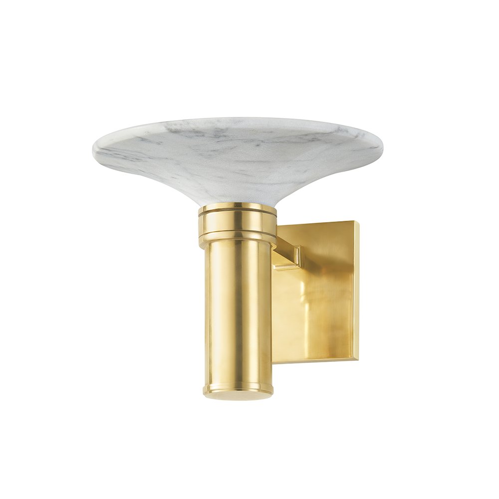 Brann Wall Sconce, Aged Brass. Picture 1
