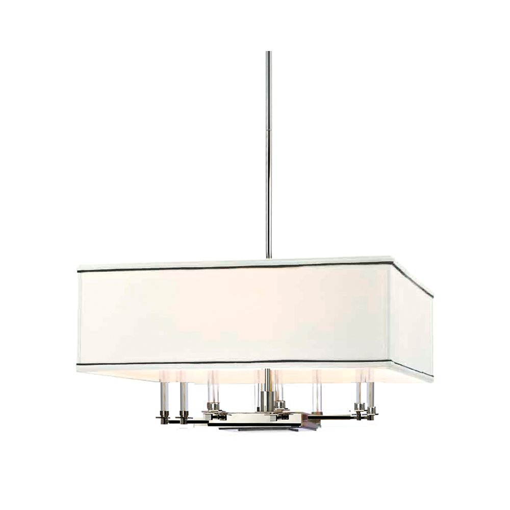 Collins Chandelier, Polished Nickel. Picture 1