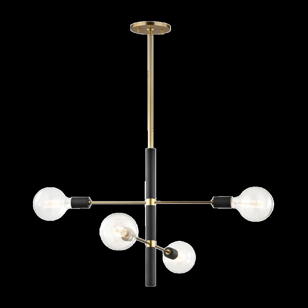 Astrid Chandelier, Aged Brass. Picture 1