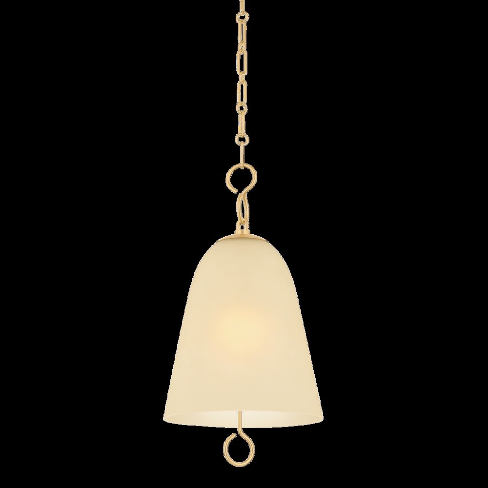 Christine Pendant, Aged Brass. Picture 1