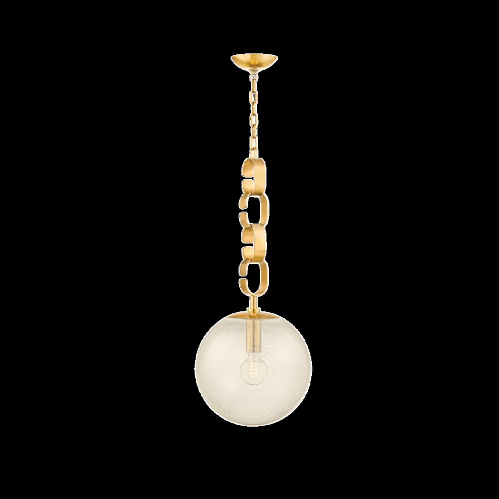 Nessa Pendant, Vintage Brass. Picture 1