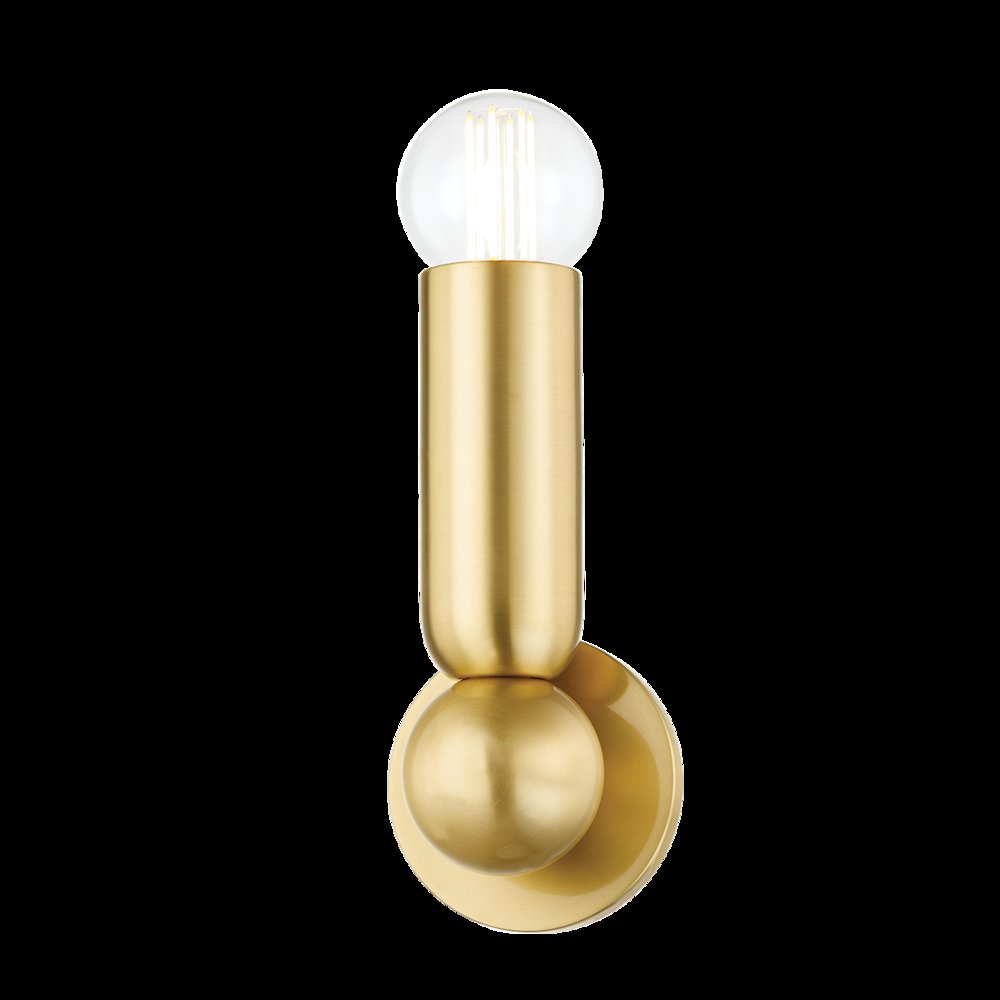 Lolly Wall Sconce, Aged Brass. Picture 1