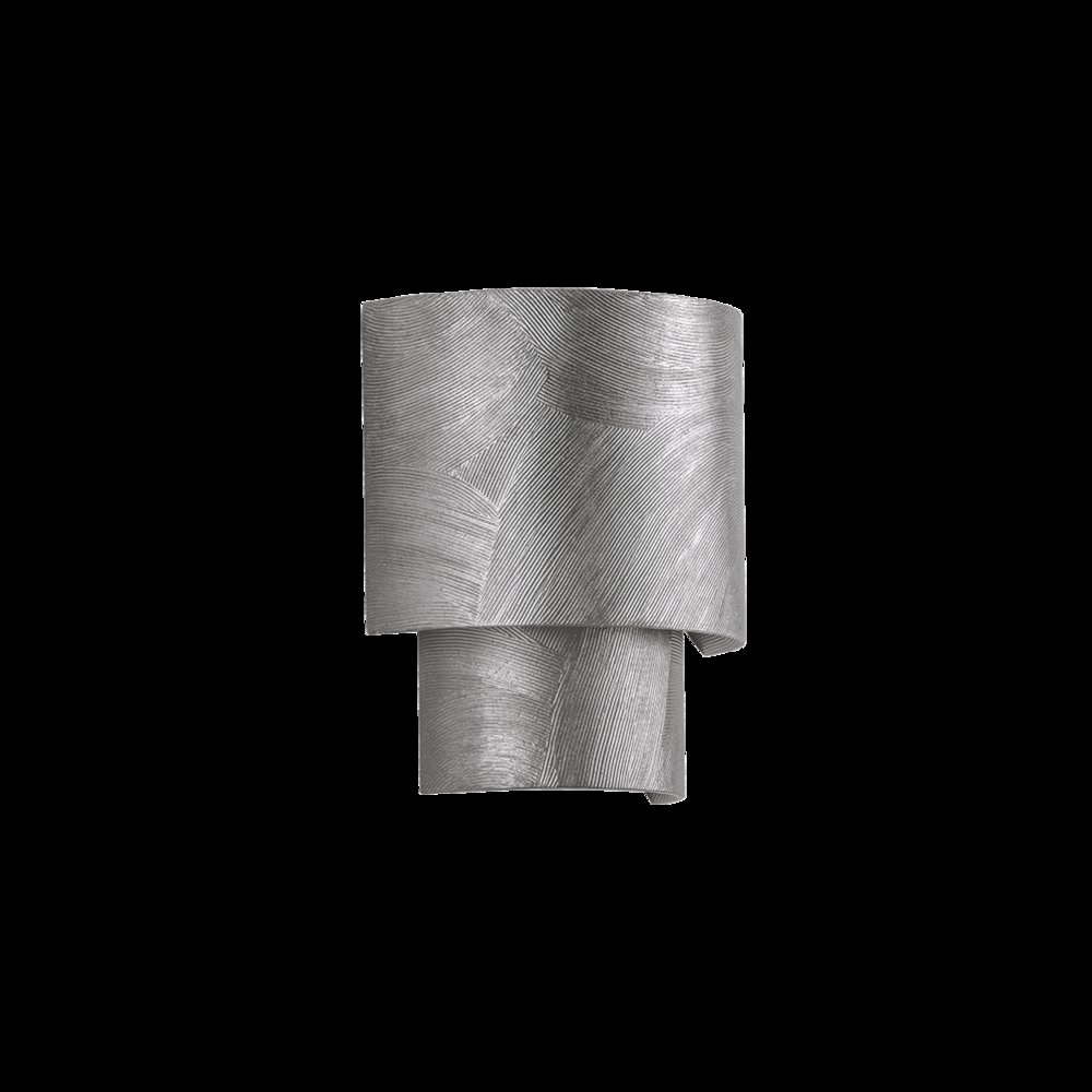 Moray Wall Sconce, Black Silver Leaf. Picture 1