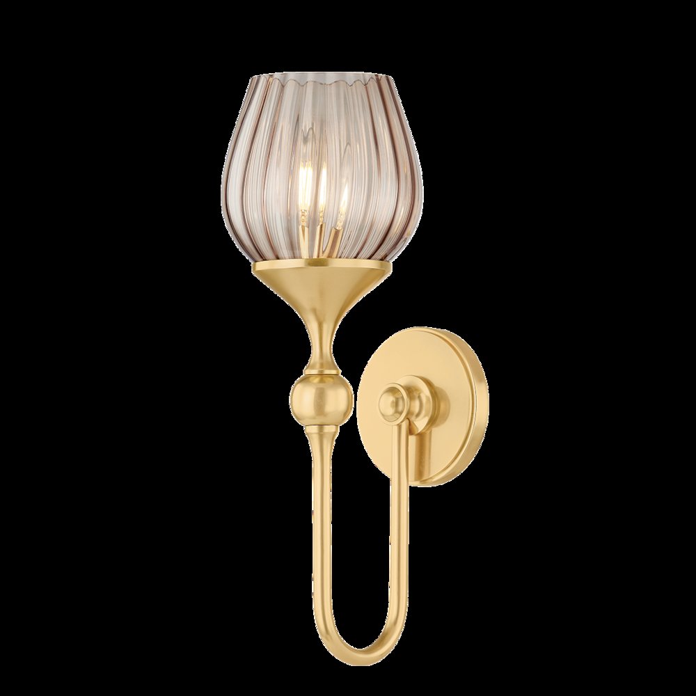 Chatton Wall Sconce, Aged Brass. Picture 1