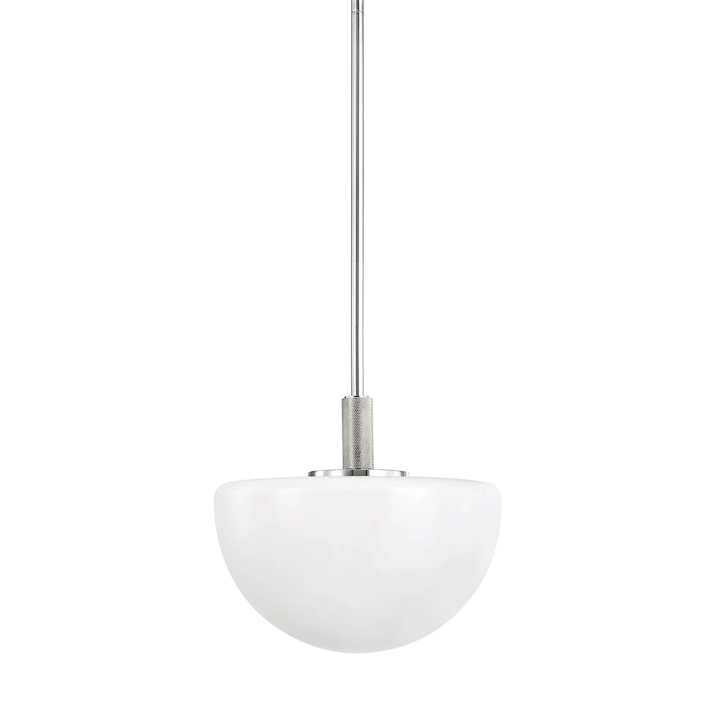 Lethbridge Pendant In Polished Nickel Color. Picture 1